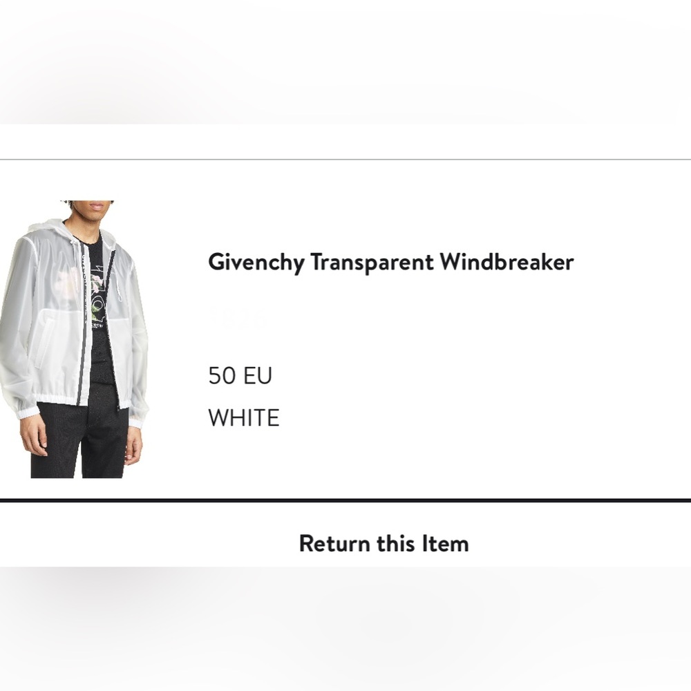Givenchy Transparent Windbreaker - image 4